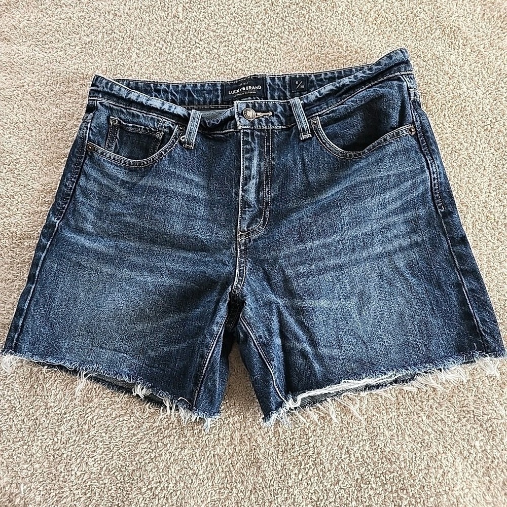 Lucky Brand Los Angles California The Boyfriend Short Women's Size: 6/28 Denim